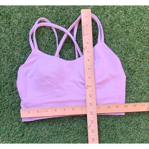 LULULEMON like a cloud PINK SPORT BRA TOP size Small - Picture 7 of 7